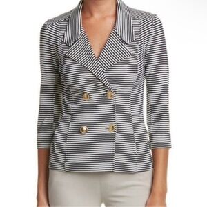 CAbi #823 Life Jacket Nautical Navy Striped Jacket Blazer